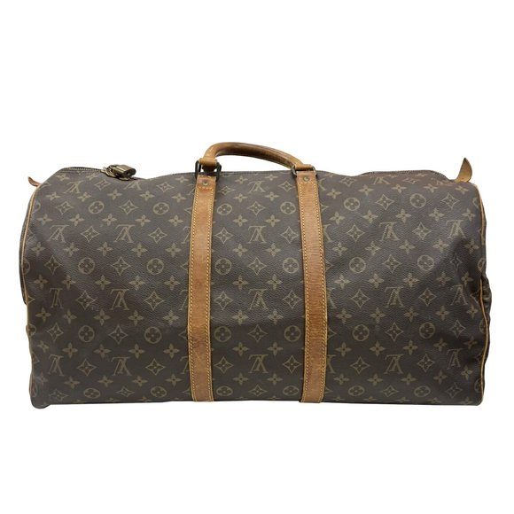 LOUIS VUITTON Keepall 55 Monogram Boston Bag M41424 VI873 Men's Women's - Picture 2 of 10